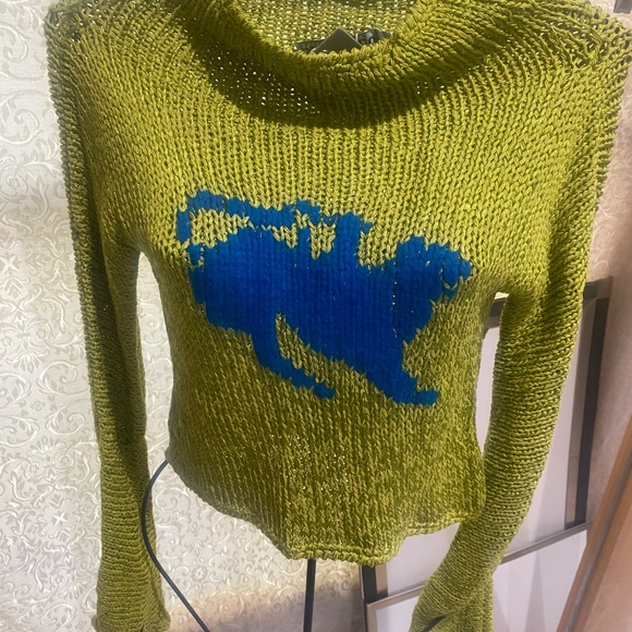 Parasuco Vintage Embroidered Sweater Blouse Sz S - Picture 10 of 11